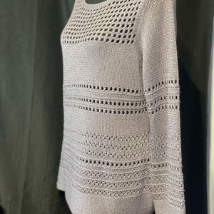 Chico’s Purple Knit Long Sleeve Seater Top. Size:1. Like New.